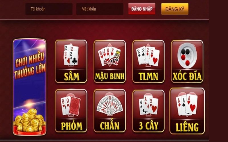 Những thể loại của game bài đổi thưởng tại 789Club 